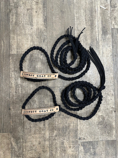 Personalized goat halter - Tiffanys Braided Tack LLC