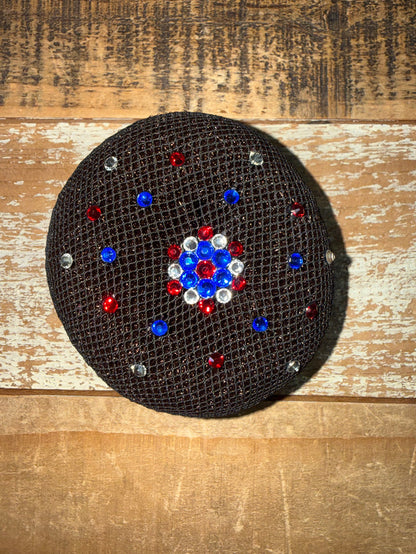 Plastronique Jeweled Bun Covers - Black