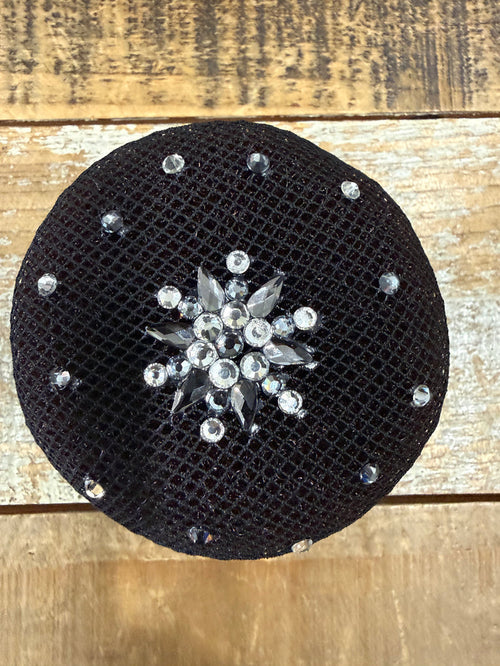 Plastronique Jeweled Bun Covers - Black