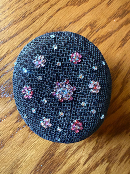 Plastronique Jeweled Bun Covers - Black