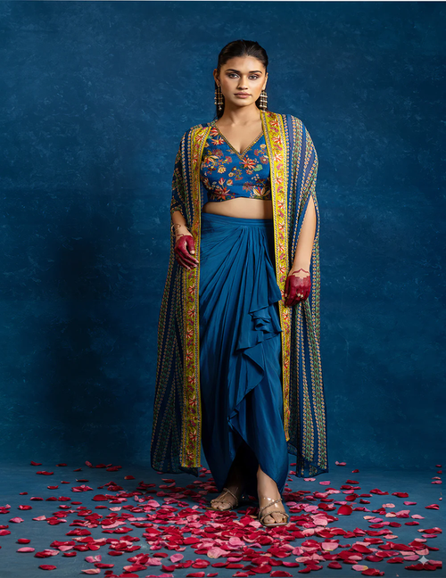 Aarani Drape Skirt Set