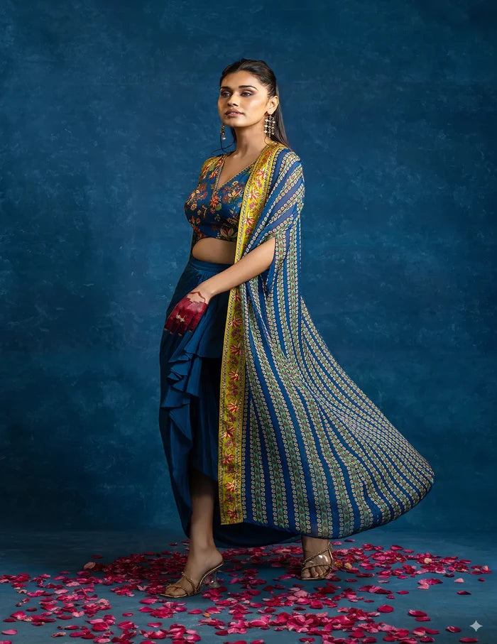 Aarani Drape Skirt Set