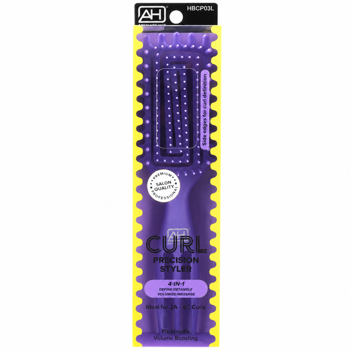 Absolute New York Curl Precision Styler Pik Handle Volume Boosting Brush Lilac