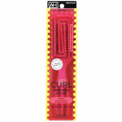 Absolute New York Curl Precision Styler Pik Handle Volume Boosting Brush Pink