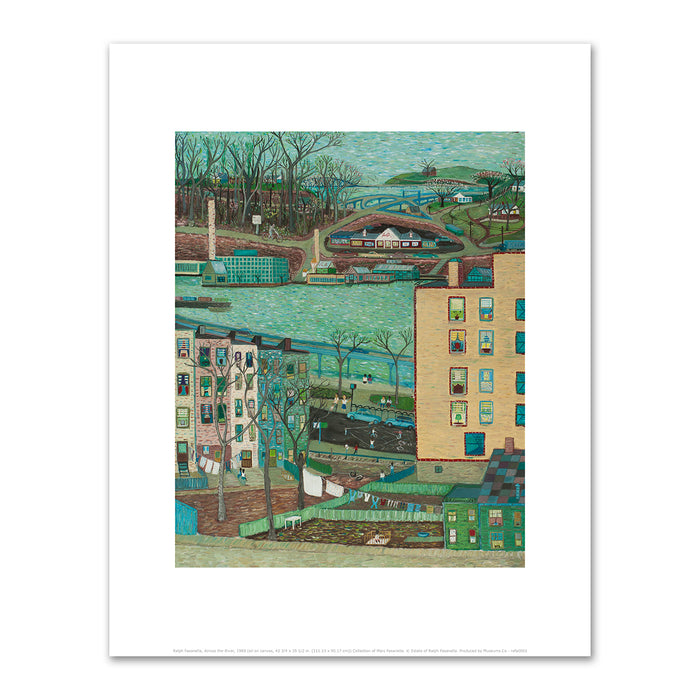Ralph Fasanella, Across the River, 1969, Collection of Marc Fasanella, Â© Estate of Ralph Fasanella. Fine Art Prints in various sizes by Museums.Co