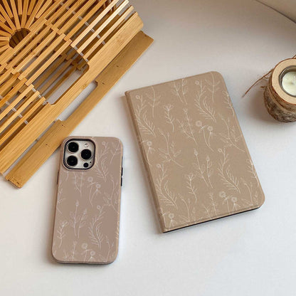 Aesthetics Botanical iPad Case - Khaki - IMCASE