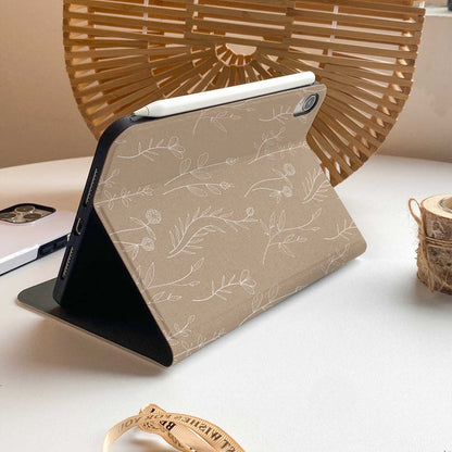 Aesthetics Botanical iPad Case - Khaki - IMCASE