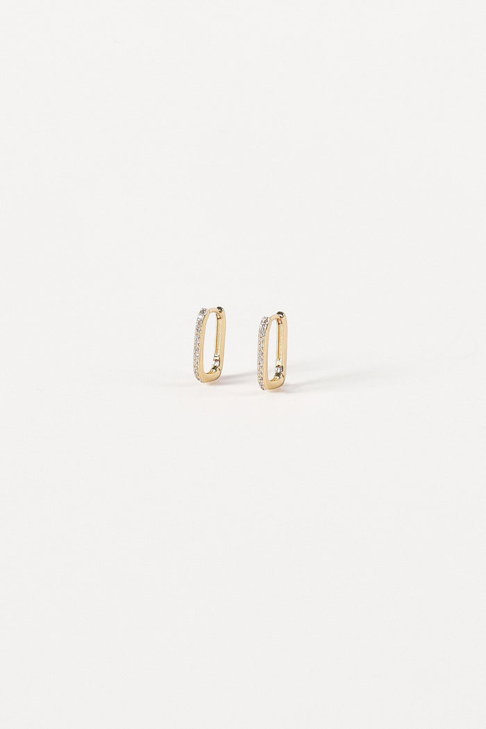 Petal and Pup USA ACCESSORIES Anisa Hoop Earrings - Gold One Size