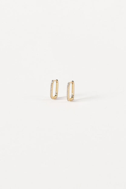 Petal and Pup USA ACCESSORIES Anisa Hoop Earrings - Gold One Size