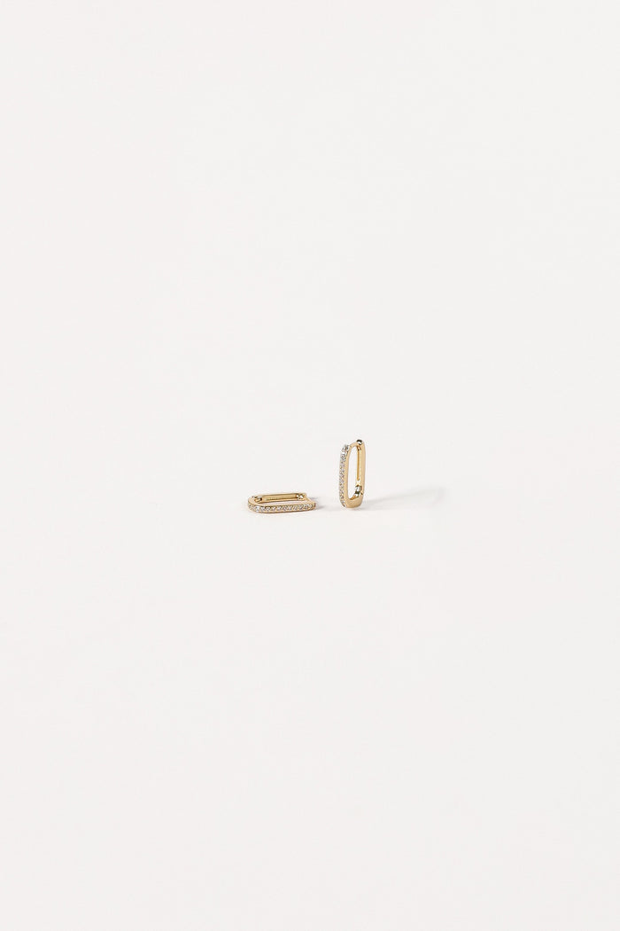 Petal and Pup USA ACCESSORIES Anisa Hoop Earrings - Gold One Size
