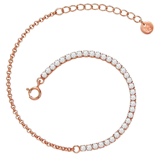 Armband mit Zirkonia roségold