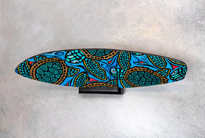 Baby Turtles Surfboard Wall Art