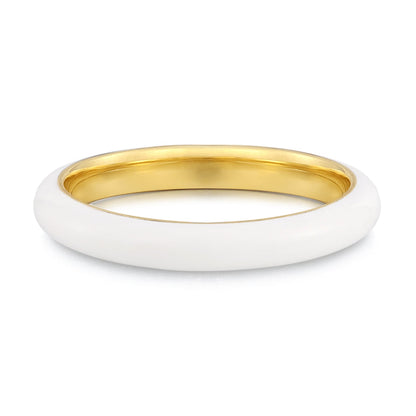Bandring Emaille weiß