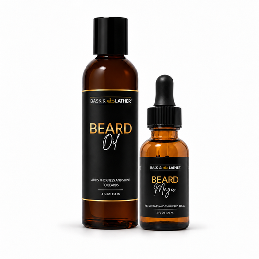 Bask & Lather Beard Growth Bundle - 2pc