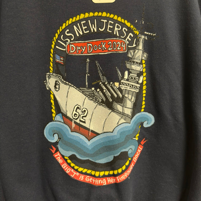 Battleship Dry Dock Logo Sweatshirt (Exclusive Animated Ship Art)
