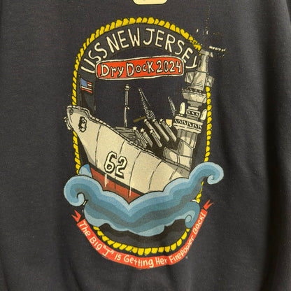 Battleship Dry Dock Logo Sweatshirt (Exclusive Animated Ship Art)