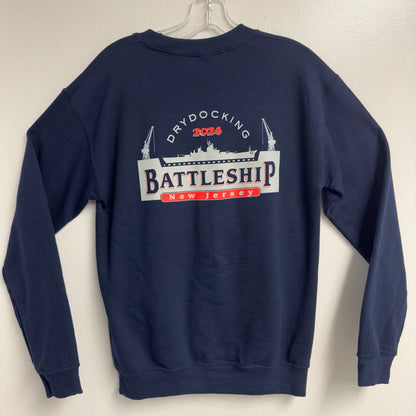 Battleship Dry Dock Logo Sweatshirt (Exclusive Animated Ship Art)