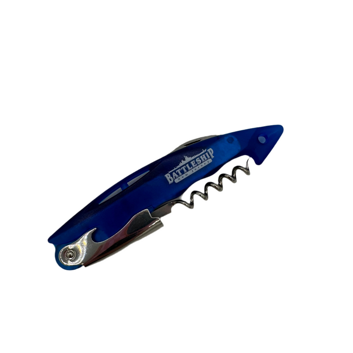 Battleship Logo Wine Bottle Opener (Blue)
