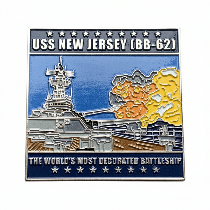 Battleship New Jersey Challenge Coin
