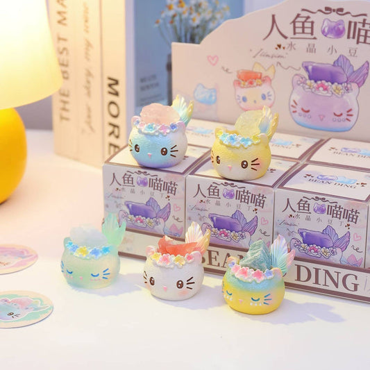 BCmini Crystal Cat Mermaid 1pc Blind Box - Kryptonite Character Store