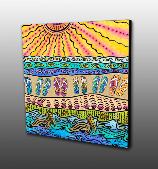 Beach Time Flip Flops Magnet