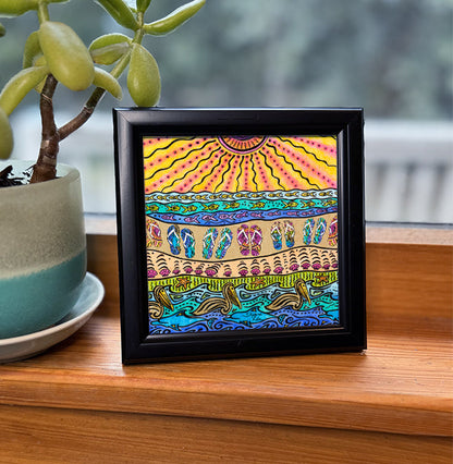 Beach Time Framed Art
