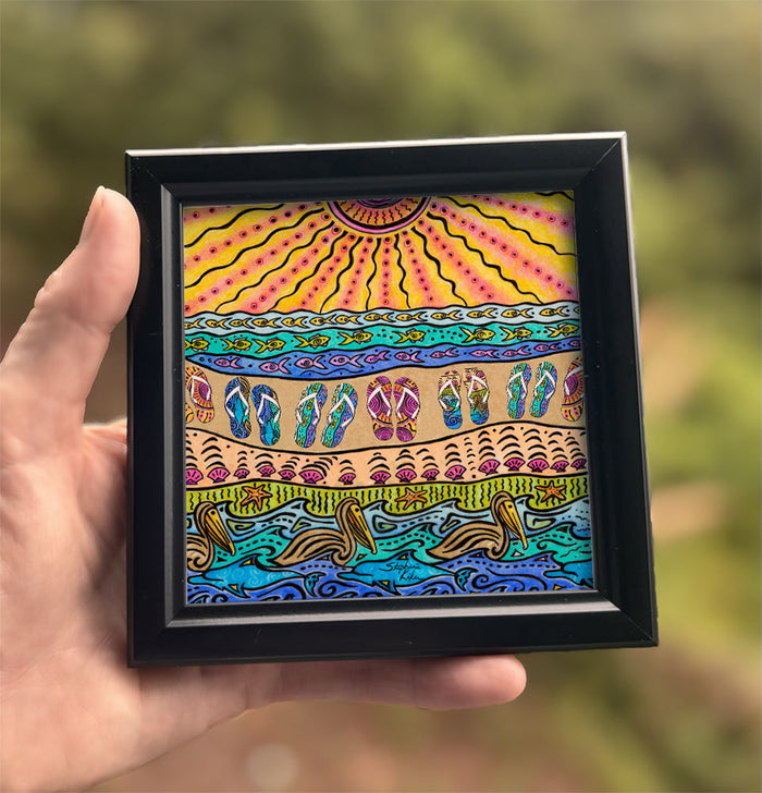Beach Time Framed Art