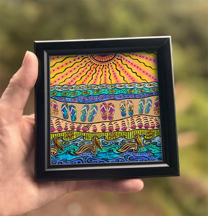 Beach Time Framed Art