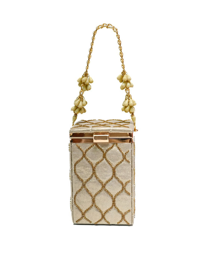 Beaded Box Clutch