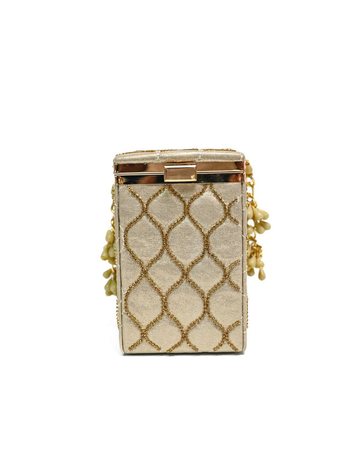 Beaded Box Clutch