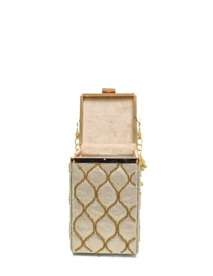 Beaded Box Clutch