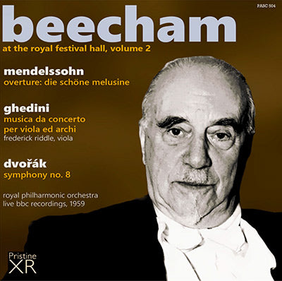BEECHAM at the Royal Festival Hall, Volume 2: Mendelssohn, Ghedini, Dvořák (1959) - PASC504 - CD