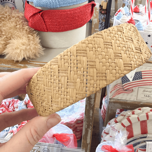 Jenn & Co. Accessories Beige Rattan Headband