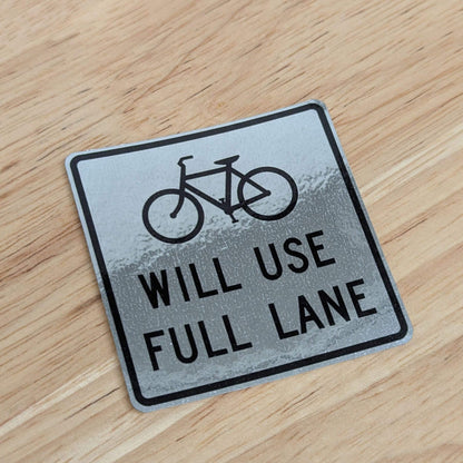 Reflective bike sticker