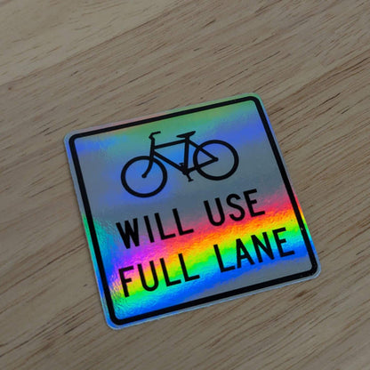 holographic bike sticker