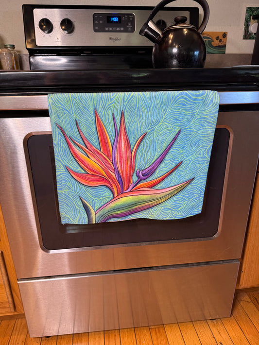 Bird of Paradise Hand Towel
