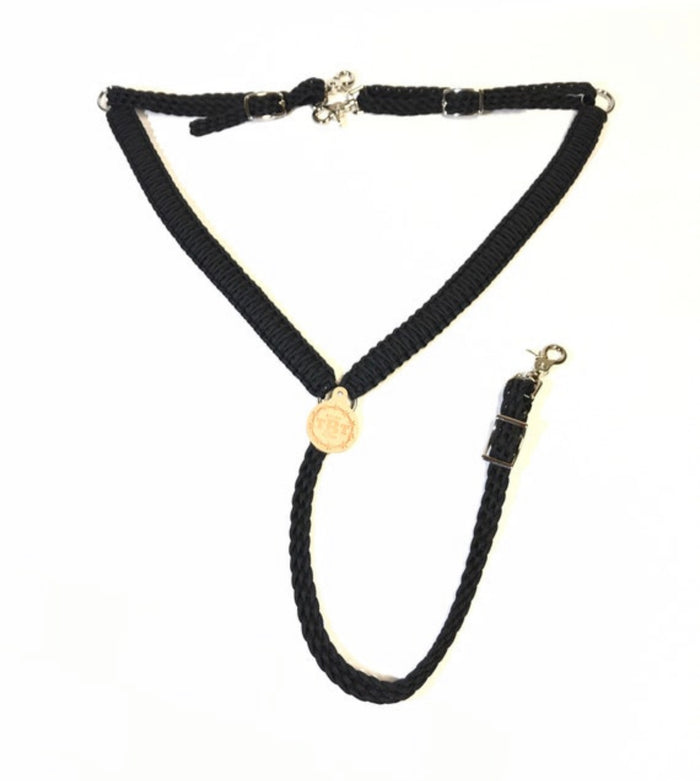 black breast collar (custom colors available) - Tiffanys Braided Tack LLC