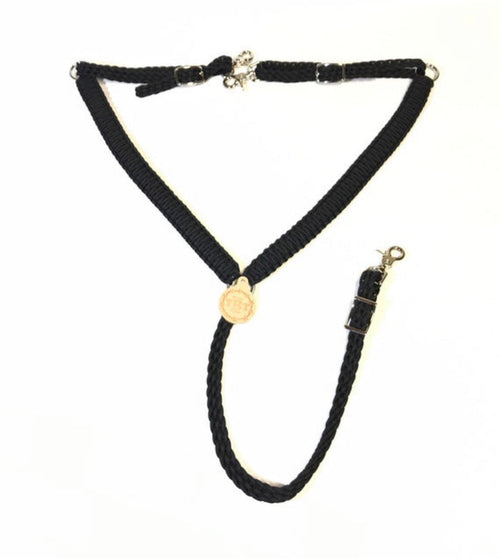 black breast collar (custom colors available) - Tiffanys Braided Tack LLC