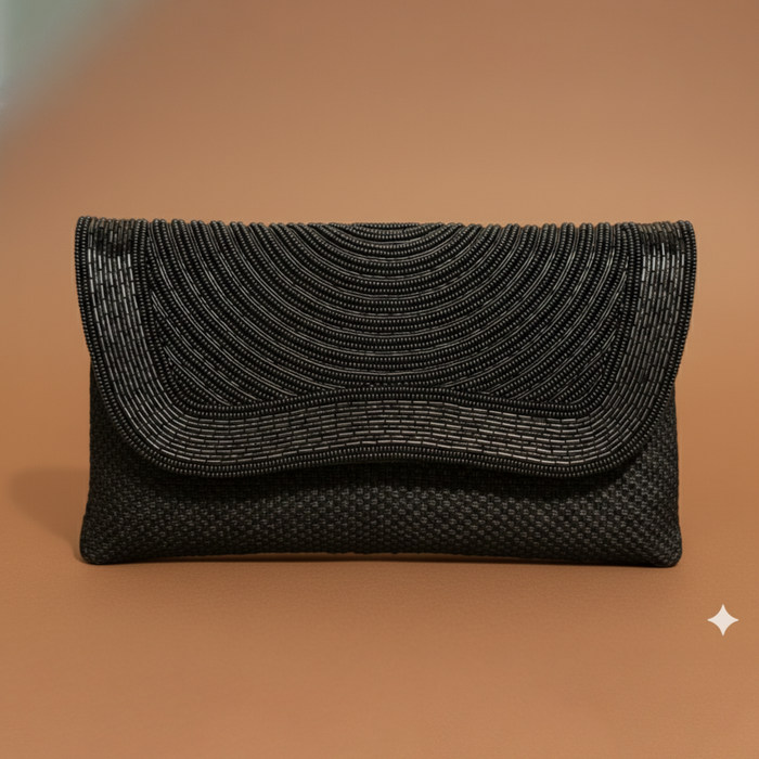 Black Hand Emellished Clutch