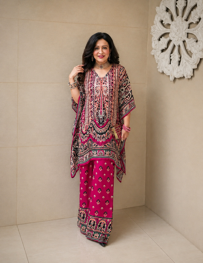 Black Kaftan Co-ord Set