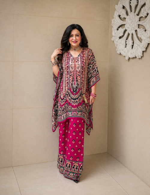 Black Kaftan Co-ord Set