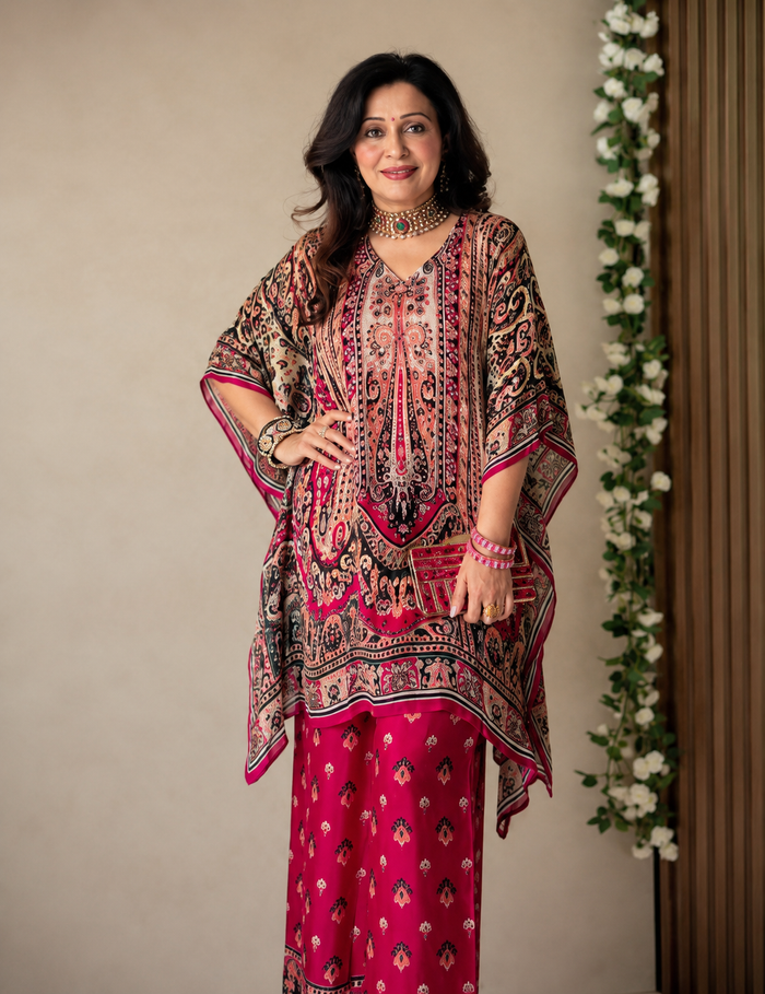 Black Kaftan Co-ord Set