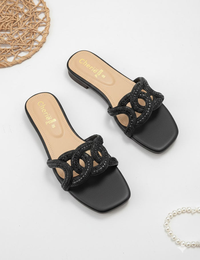 Black Slippers For Women