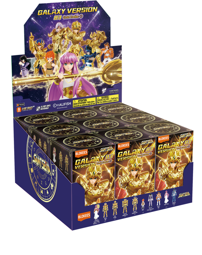 Blokees: Saint Seiya - Galaxy Version Gold Zodiac 1Pc Blind Box Brick Toy