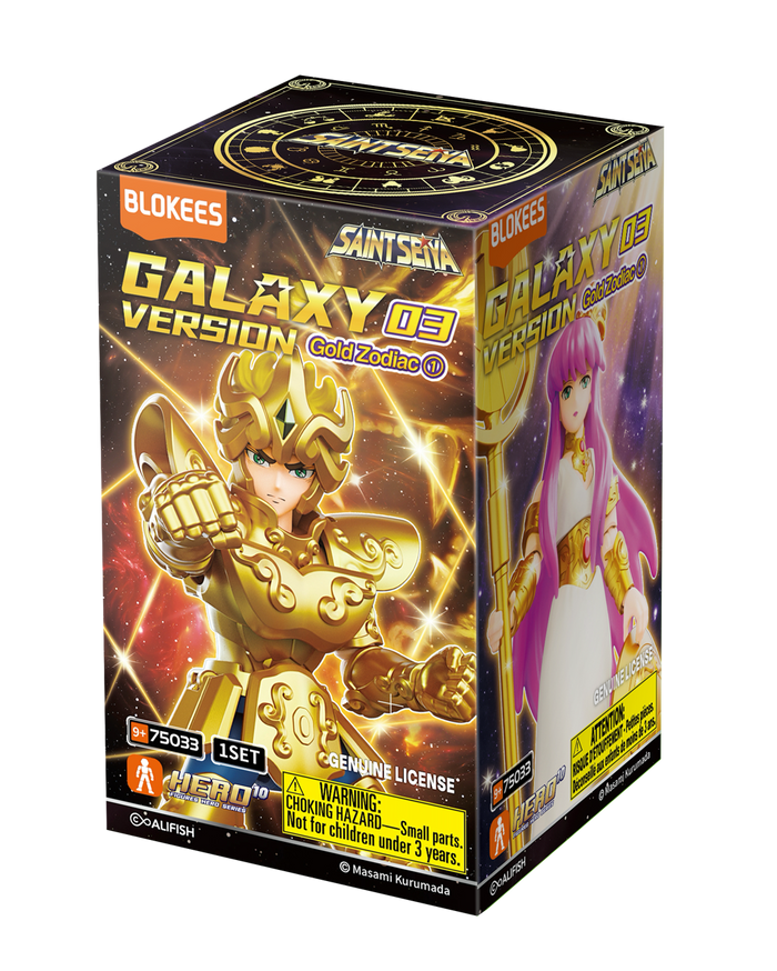 Blokees: Saint Seiya - Galaxy Version Gold Zodiac 1Pc Blind Box Brick Toy