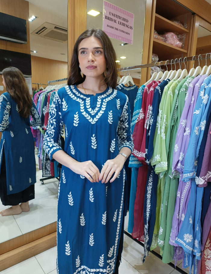 Elegant chikankari kurti shop new arrivals