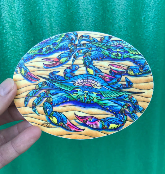 Blue Crab Sticker