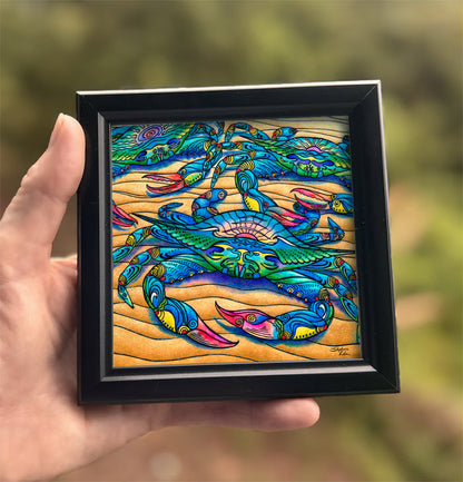 Blue Crabs Framed Art