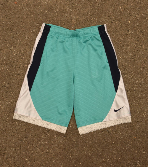 Blue & Navy Lace Women’s Basketball Shorts