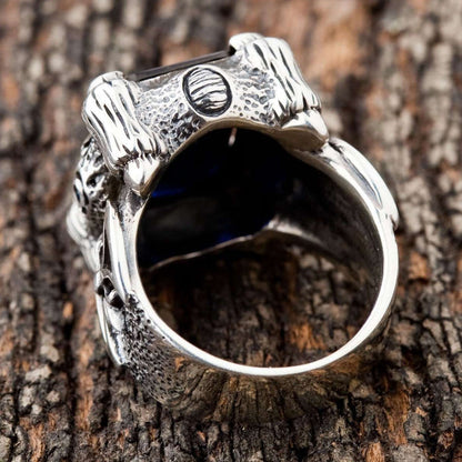 Inside of Blue Sapphire Dragon Claw Ring